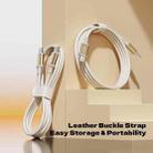 ROCK R18 Type-C to Type-C PD100W Metal Braided Fast Charging Data Cable, Length:1m(Beige) - 4