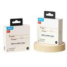 ROCK R18 Type-C to Type-C PD100W Metal Braided Fast Charging Data Cable, Length:1m(Beige) - 5