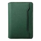 V02 Little Cow Texture Back-attached NN Card Bag(Green) - 1