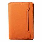 V02 Little Cow Texture Back-attached NN Card Bag(Orange) - 1