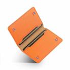 V02 Little Cow Texture Back-attached NN Card Bag(Orange) - 3