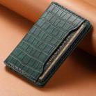 V03 Alligator Texture Back-attached NN Card Bag(Green) - 2