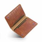 V03 Alligator Texture Back-attached NN Card Bag(Mocha Brown) - 3