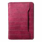V03 Alligator Texture Back-attached NN Card Bag(Red) - 1