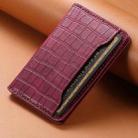 V03 Alligator Texture Back-attached NN Card Bag(Red) - 2
