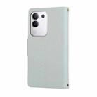 For vivo Y29 4G Round Buckle Zipper Wallet Leather Phone Case with Crossbody Strap(Sky Blue) - 3