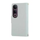 For vivo V50 Lite 5G Round Buckle Zipper Wallet Leather Phone Case with Crossbody Strap(Sky Blue) - 3