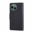 For Sharp Aquos Sense9 Round Buckle Zipper Wallet Leather Phone Case with Crossbody Strap(Black) - 3