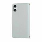 For Sony Xperia 10 VI Round Buckle Zipper Wallet Leather Phone Case with Crossbody Strap(Sky Blue) - 3