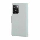 For OPPO A57 / A77 5G Global Round Buckle Zipper Wallet Leather Phone Case with Crossbody Strap(Sky Blue) - 3