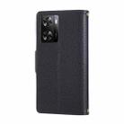 For OPPO A57 / A77 5G Global Round Buckle Zipper Wallet Leather Phone Case with Crossbody Strap(Black) - 3