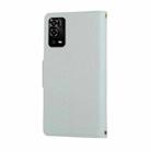 For OPPO A55 4G / 5G / A54 4G Round Buckle Zipper Wallet Leather Phone Case with Crossbody Strap(Sky Blue) - 3