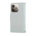 For OPPO A5 Pro 5G Global Round Buckle Zipper Wallet Leather Phone Case with Crossbody Strap(Sky Blue) - 3