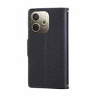 For OPPO A5 Pro 5G Global Round Buckle Zipper Wallet Leather Phone Case with Crossbody Strap(Black) - 3