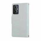For OPPO F21 Pro 5G Global  Round Buckle Zipper Wallet Leather Phone Case with Crossbody Strap(Sky Blue) - 3