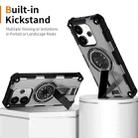 For Redmi Note 14 4G 163.25mm Shockproof Kickstand Metallic Shaft MagSafe Phone Case(Silver) - 2