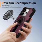For Redmi Note 14 4G 163.25mm Shockproof Kickstand Metallic Shaft MagSafe Phone Case(Purple) - 3