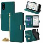 For Kyocera Basio Active3 Crossbody Chain Leather Phone Case(Green) - 1