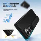 For Samsung Galaxy Z Fold6 Film Integrated Lens Frame Bracket Phone Case with Wristband(Black) - 2