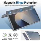 For Samsung Galaxy Z Fold7 Film Integrated Lens Frame Bracket Phone Case with Wristband(Grey) - 3