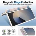 For Samsung Galaxy Z Fold7 Film Integrated Lens Frame Bracket Phone Case with Wristband(Apricot) - 3
