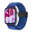 For Huawei Watch Fit 4 / Fit 4 Pro / Fit 3 Magnetic Buckle Loop Woven Watch Band(Blue) - 1