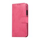 For iPhone 11 KLT888-2 Retro 2 in 1 Detachable Magnetic Horizontal Flip TPU + PU Leather Case with Holder & Card Slots & Photo Frame & Wallet(Rose Red) - 2