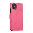 For iPhone 11 KLT888-2 Retro 2 in 1 Detachable Magnetic Horizontal Flip TPU + PU Leather Case with Holder & Card Slots & Photo Frame & Wallet(Rose Red) - 3