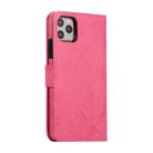 For iPhone 11 Pro KLT888-2 Retro 2 in 1 Detachable Magnetic Horizontal Flip TPU + PU Leather Case with Holder & Card Slots & Photo Frame & Wallet(Rose Red) - 3