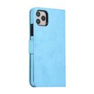 For iPhone 11 Pro KLT888-2 Retro 2 in 1 Detachable Magnetic Horizontal Flip TPU + PU Leather Case with Holder & Card Slots & Photo Frame & Wallet(Sky Blue) - 3