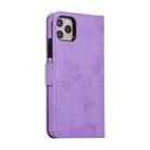 For iPhone 11 Pro KLT888-2 Retro 2 in 1 Detachable Magnetic Horizontal Flip TPU + PU Leather Case with Holder & Card Slots & Photo Frame & Wallet(Purple) - 3