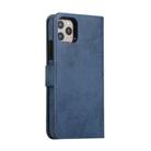 For iPhone 11 Pro KLT888-2 Retro 2 in 1 Detachable Magnetic Horizontal Flip TPU + PU Leather Case with Holder & Card Slots & Photo Frame & Wallet(Dark Blue) - 3