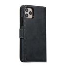 For iPhone 11 Pro Max KLT888-2 Retro 2 in 1 Detachable Magnetic Horizontal Flip TPU + PU Leather Case with Holder & Card Slots & Photo Frame & Wallet(Black) - 2