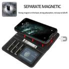 For iPhone 11 Pro Max KLT888-2 Retro 2 in 1 Detachable Magnetic Horizontal Flip TPU + PU Leather Case with Holder & Card Slots & Photo Frame & Wallet(Black) - 5