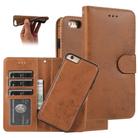 For iPhone 6 KLT888-2 Retro 2 in 1 Detachable Magnetic Horizontal Flip TPU + PU Leather Case with Holder & Card Slots & Photo Frame & Wallet(Brown) - 1