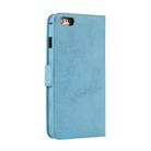 For iPhone 6 Plus KLT888-2 Retro 2 in 1 Detachable Magnetic Horizontal Flip TPU + PU Leather Case with Holder & Card Slots & Photo Frame & Wallet(Sky Blue) - 2