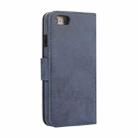For iPhone SE 2022 / SE 2020 / 8 / 7 KLT888-2 Retro 2 in 1 Detachable Magnetic Horizontal Flip TPU + PU Leather Case with Holder & Card Slots & Photo Frame & Wallet(Dark Blue) - 3