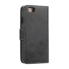 For iPhone SE 2022 / SE 2020 / 8 / 7 KLT888-2 Retro 2 in 1 Detachable Magnetic Horizontal Flip TPU + PU Leather Case with Holder & Card Slots & Photo Frame & Wallet(Black) - 3