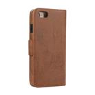 For iPhone SE 2022 / SE 2020 / 8 / 7 KLT888-2 Retro 2 in 1 Detachable Magnetic Horizontal Flip TPU + PU Leather Case with Holder & Card Slots & Photo Frame & Wallet(Brown) - 3