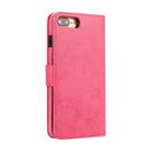 For iPhone 8 Plus / 7 Plus KLT888-2 Retro 2 in 1 Detachable Magnetic Horizontal Flip TPU + PU Leather Case with Holder & Card Slots & Photo Frame & Wallet(Rose Red) - 3