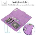 For iPhone 8 Plus / 7 Plus KLT888-2 Retro 2 in 1 Detachable Magnetic Horizontal Flip TPU + PU Leather Case with Holder & Card Slots & Photo Frame & Wallet(Purple) - 5