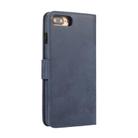 For iPhone 8 Plus / 7 Plus KLT888-2 Retro 2 in 1 Detachable Magnetic Horizontal Flip TPU + PU Leather Case with Holder & Card Slots & Photo Frame & Wallet(Dark Blue) - 3