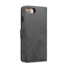 For iPhone 8 Plus / 7 Plus KLT888-2 Retro 2 in 1 Detachable Magnetic Horizontal Flip TPU + PU Leather Case with Holder & Card Slots & Photo Frame & Wallet(Black) - 3