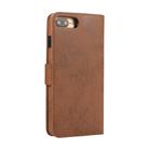 For iPhone 8 Plus / 7 Plus KLT888-2 Retro 2 in 1 Detachable Magnetic Horizontal Flip TPU + PU Leather Case with Holder & Card Slots & Photo Frame & Wallet(Brown) - 3