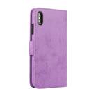 For iPhone X / XS KLT888-2 Retro 2 in 1 Detachable Magnetic Horizontal Flip TPU + PU Leather Case with Holder & Card Slots & Photo Frame & Wallet(Purple) - 3