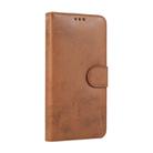 For iPhone X / XS KLT888-2 Retro 2 in 1 Detachable Magnetic Horizontal Flip TPU + PU Leather Case with Holder & Card Slots & Photo Frame & Wallet(Brown) - 2