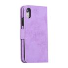For iPhone XR KLT888-2 Retro 2 in 1 Detachable Magnetic Horizontal Flip TPU + PU Leather Case with Holder & Card Slots & Photo Frame & Wallet(Purple) - 2