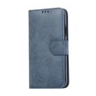 For iPhone XR KLT888-2 Retro 2 in 1 Detachable Magnetic Horizontal Flip TPU + PU Leather Case with Holder & Card Slots & Photo Frame & Wallet(Dark Blue) - 1