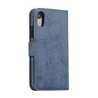For iPhone XR KLT888-2 Retro 2 in 1 Detachable Magnetic Horizontal Flip TPU + PU Leather Case with Holder & Card Slots & Photo Frame & Wallet(Dark Blue) - 2