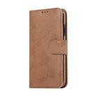 For iPhone XR KLT888-2 Retro 2 in 1 Detachable Magnetic Horizontal Flip TPU + PU Leather Case with Holder & Card Slots & Photo Frame & Wallet(Brown) - 2